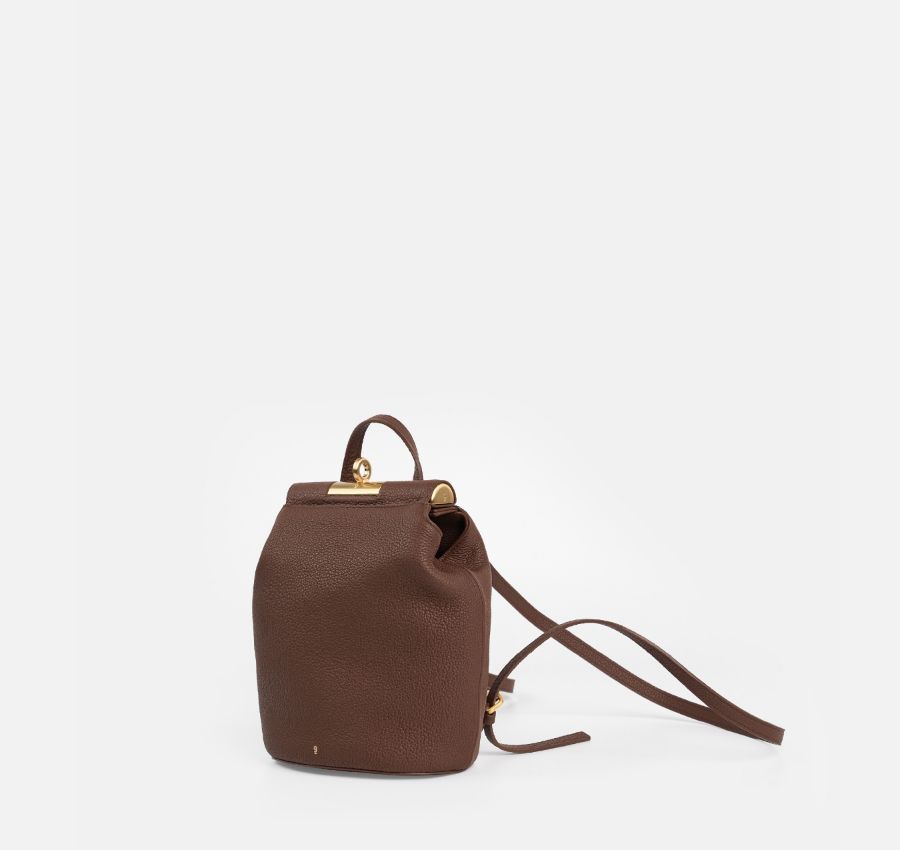 ミニ Lowa バッグ - チェスナット (スエード)