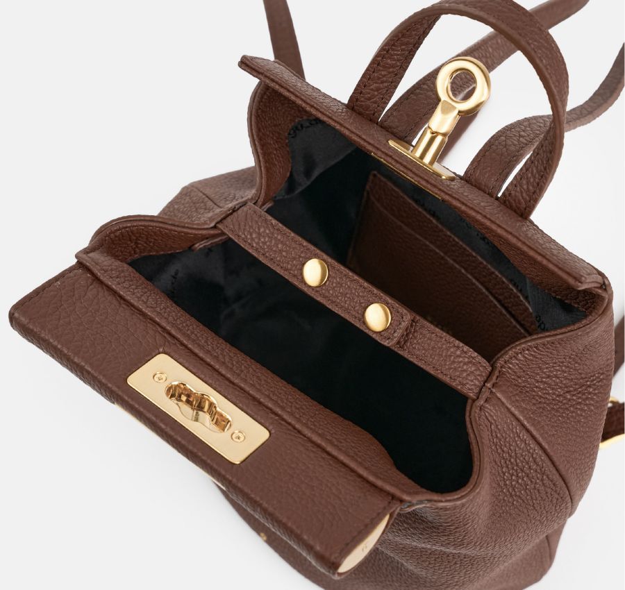 ミニ Lowa バッグ - チェスナット (スエード)