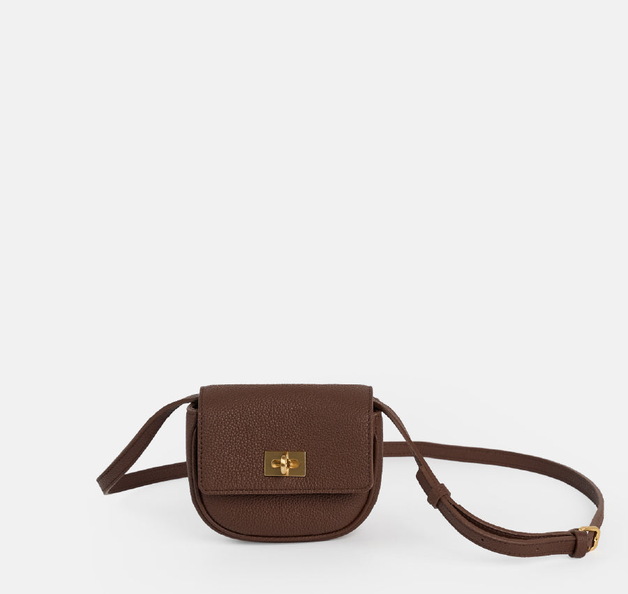 Bolsa Journey S - Castanha (Camurça)