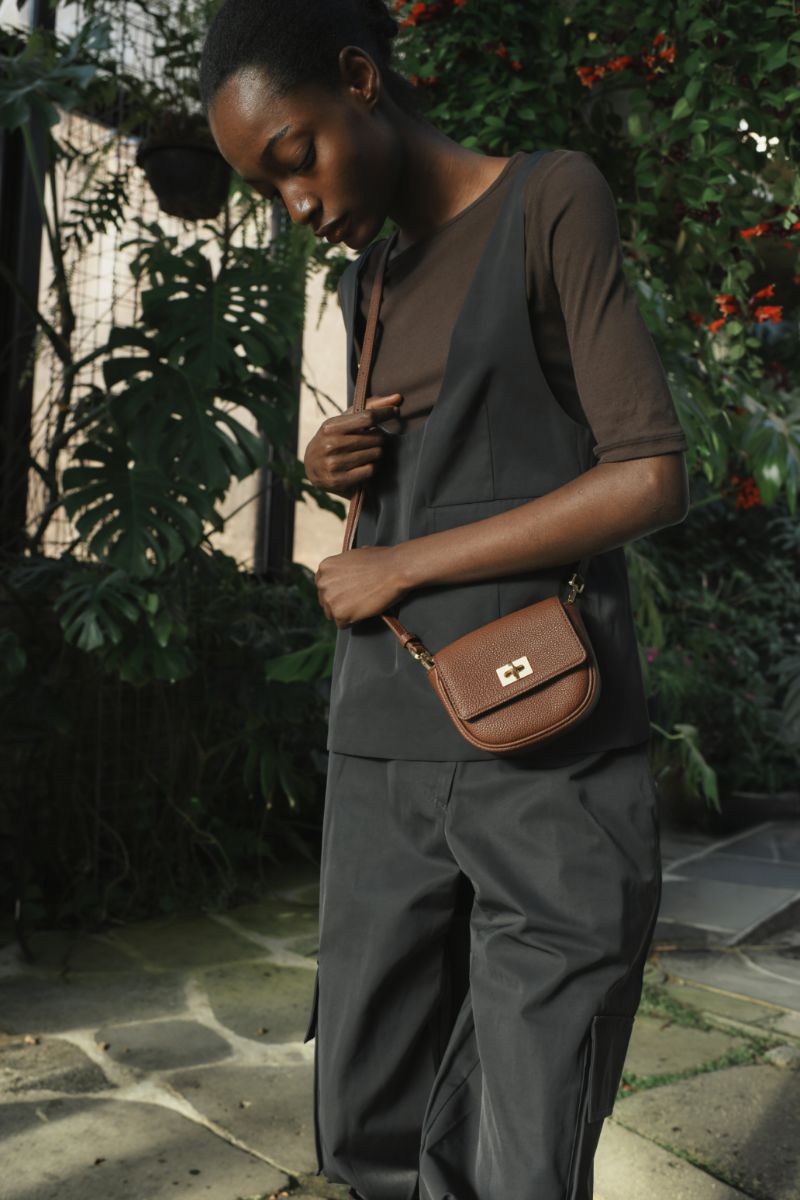 Bolsa Journey S - Castanha (Camurça)