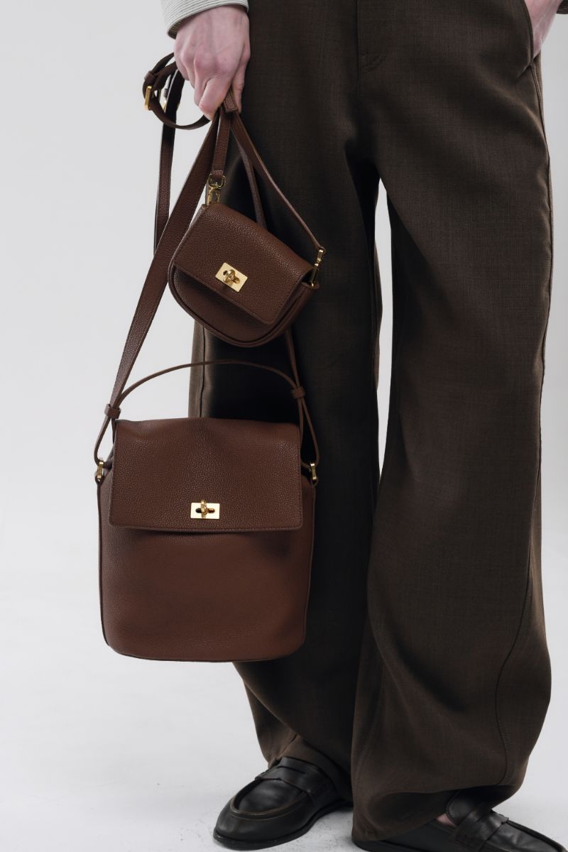 Bolsa Journey S - Castanha (Camurça)