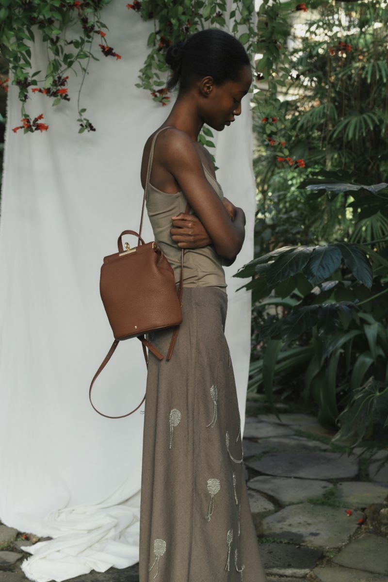 ミニ Lowa バッグ - チェスナット (スエード)