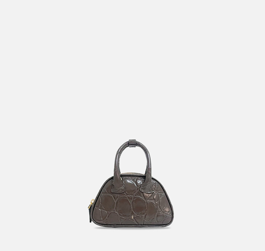 Barbie Bag - Less Brown (Croc Embossed)
