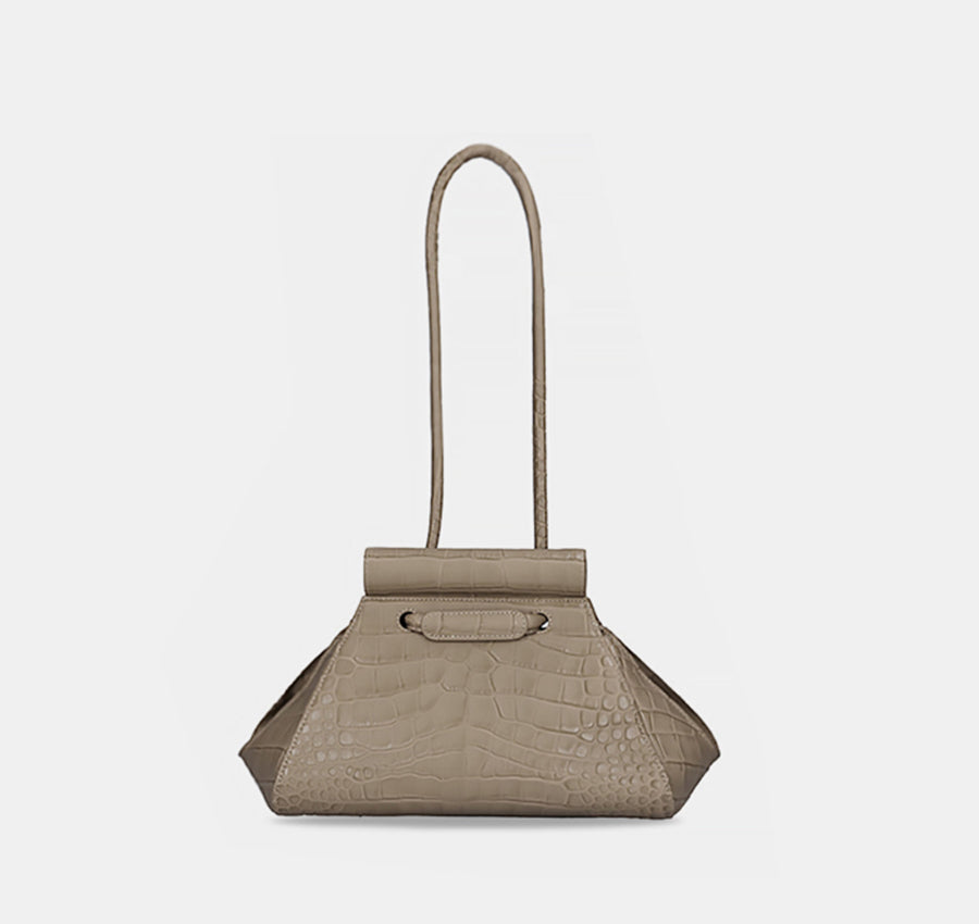 Any Bag - Beige (Croc Embossed)