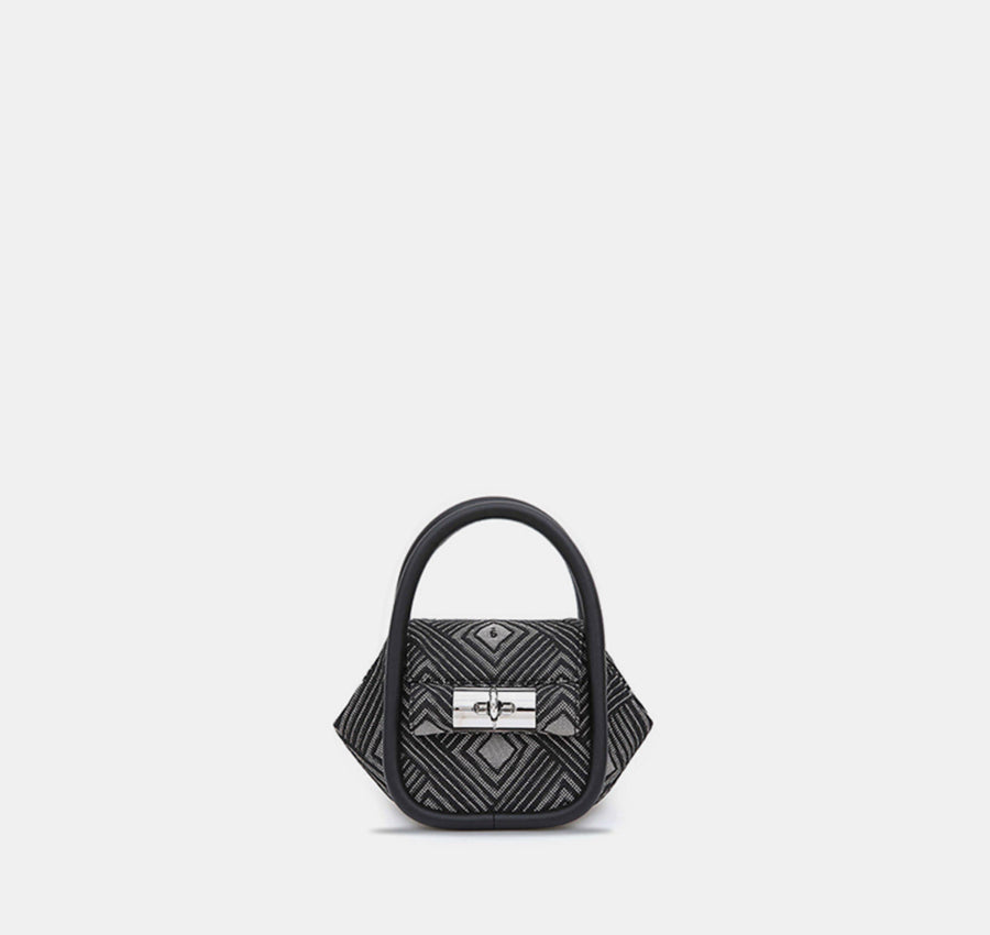 Mini Love Bag - Black (Jacquard)