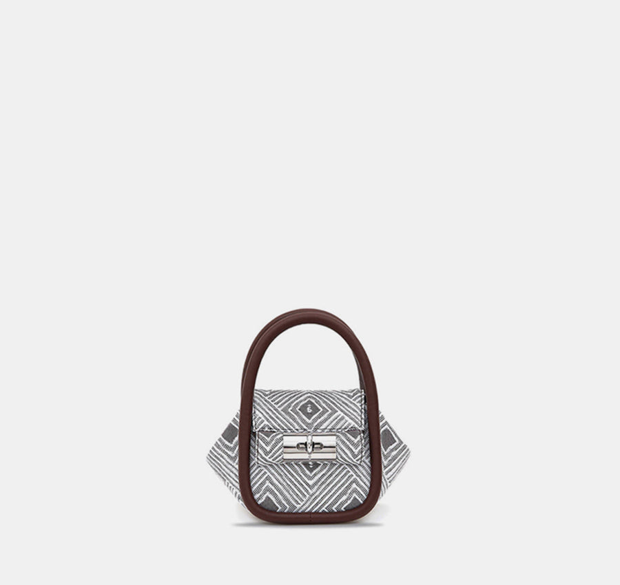 Mini Love Bag - Mocha (Jacquard)