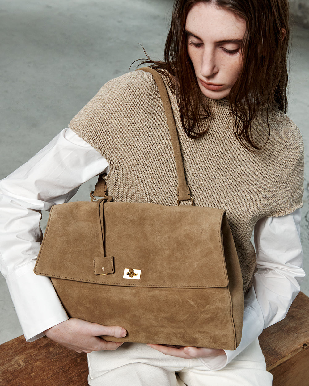 Maude Bag - Dune (Suede)