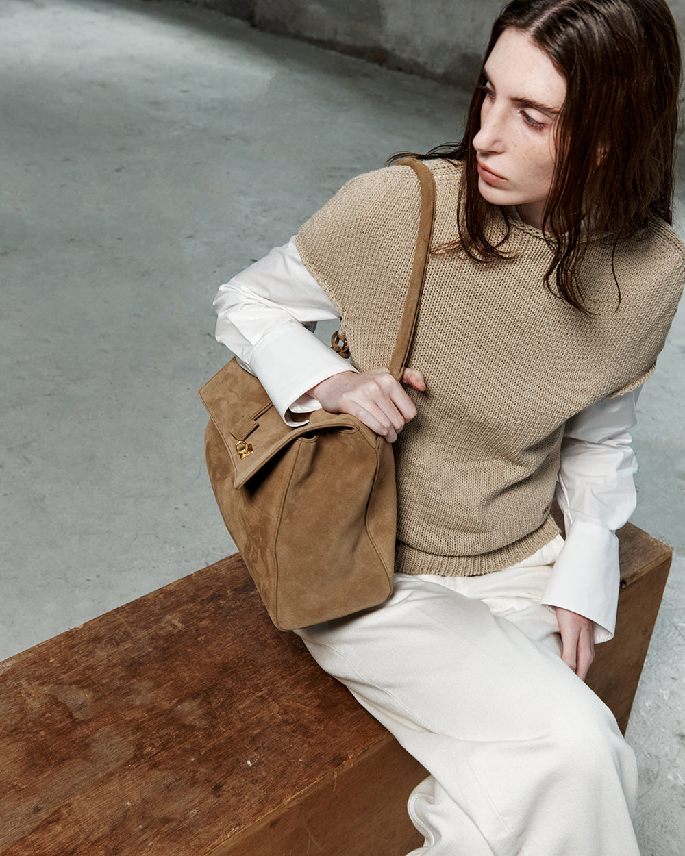 Maude Bag - Dune (Suede)