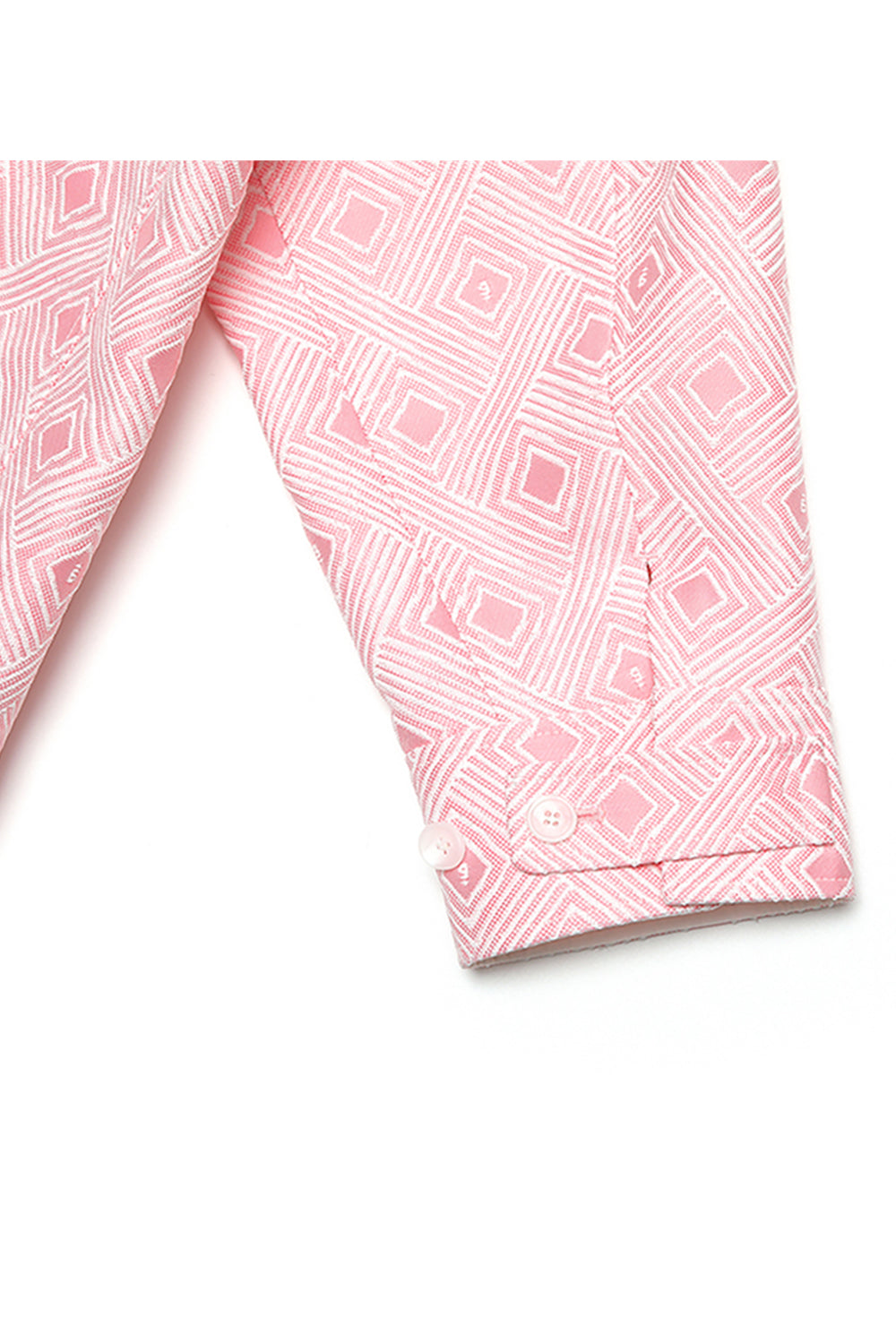 Elie Sorbet Pink Jacquard Half-zip Dress