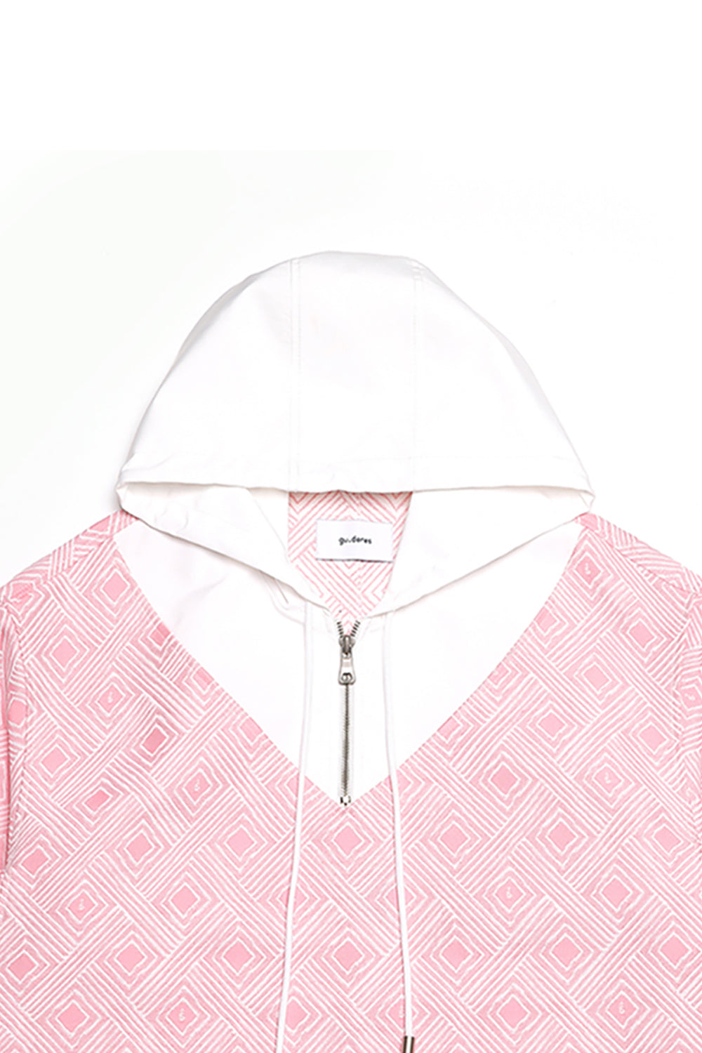 Elie Sorbet Pink Jacquard Half-zip Dress