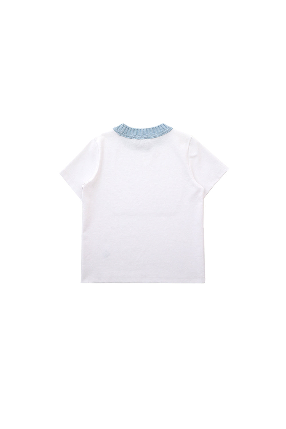 Lina Knit Crewneck Top - Baby Blue
