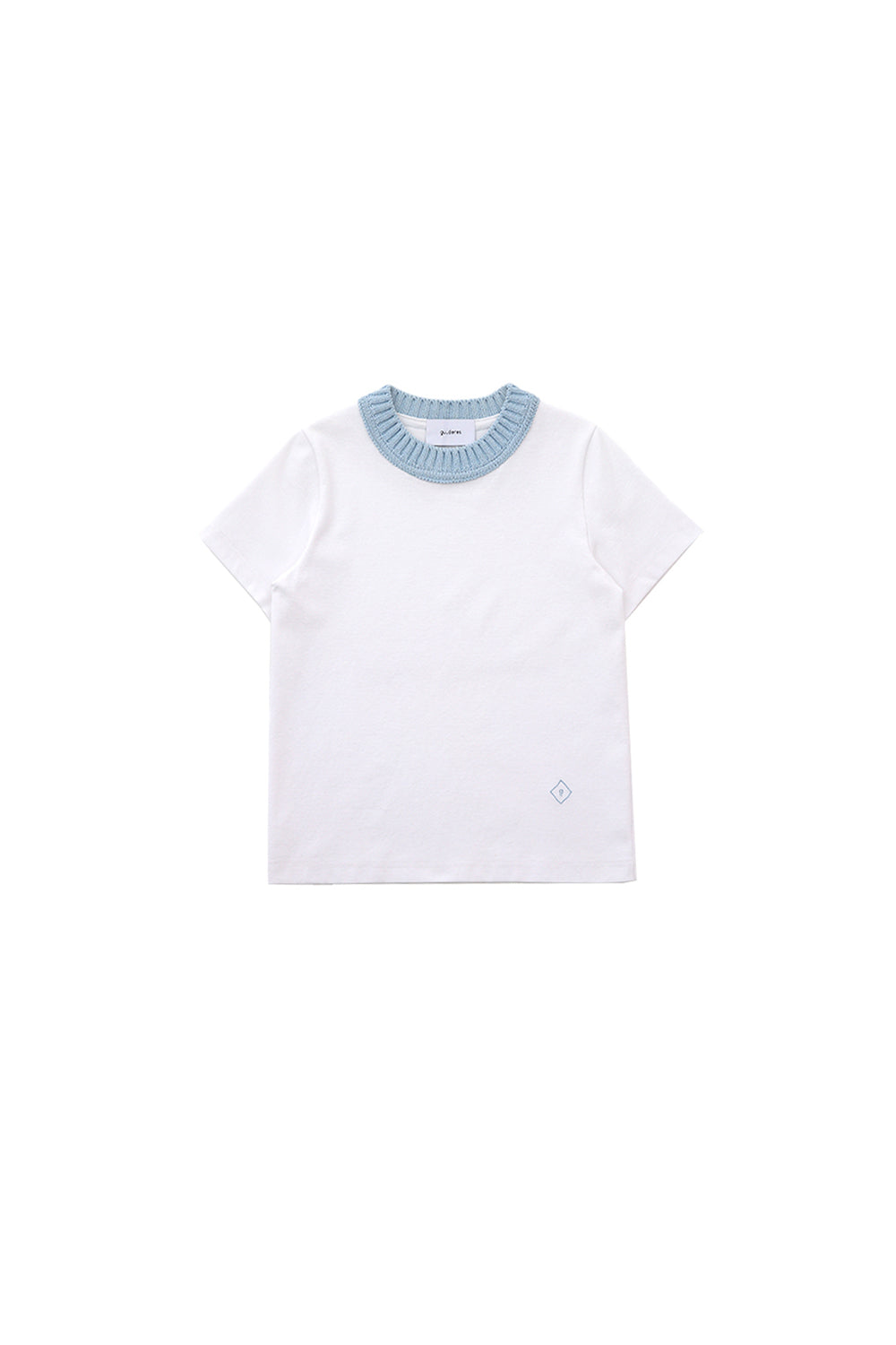 Lina Knit Crewneck Top - Baby Blue