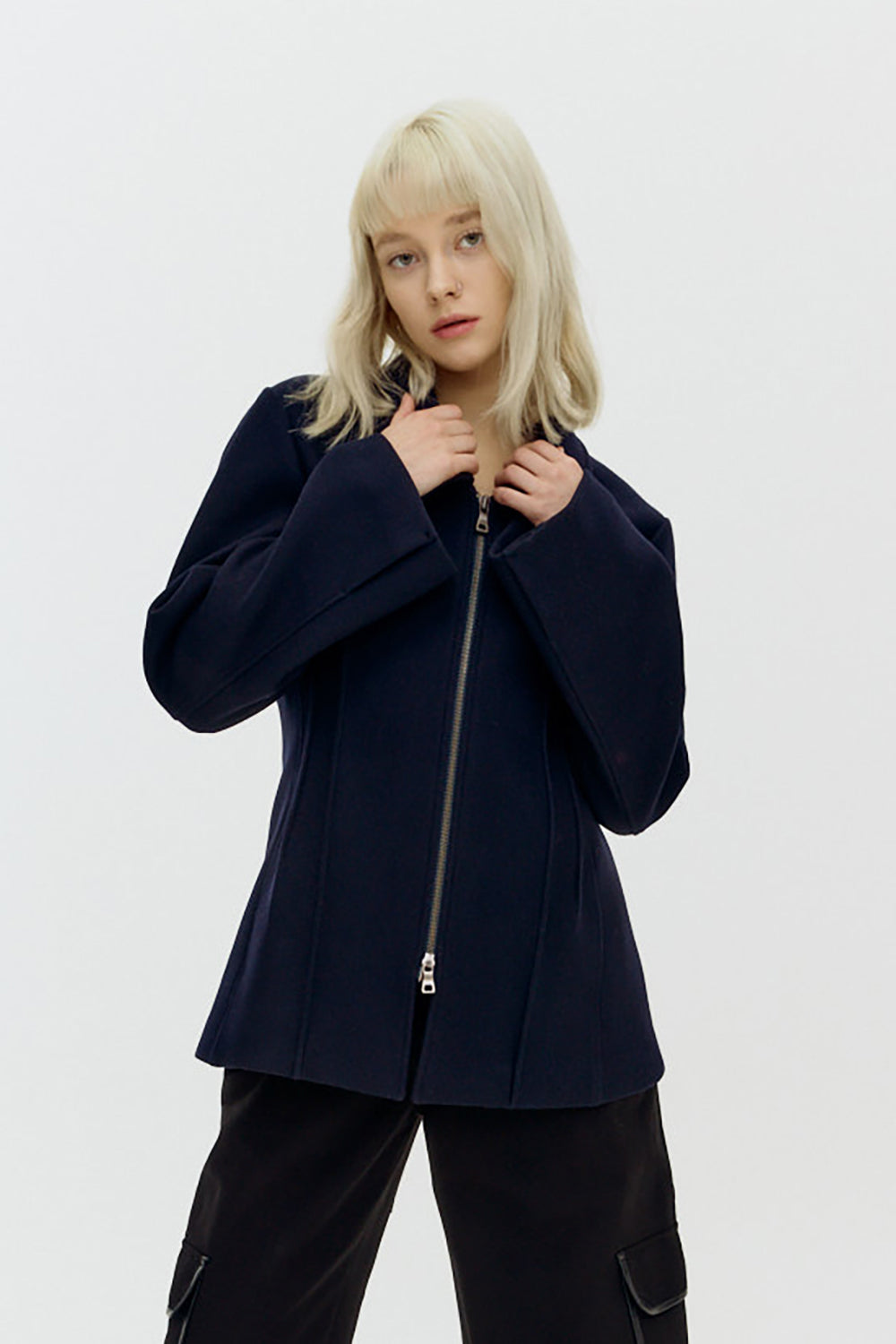 Garner Navy Wool Jacket