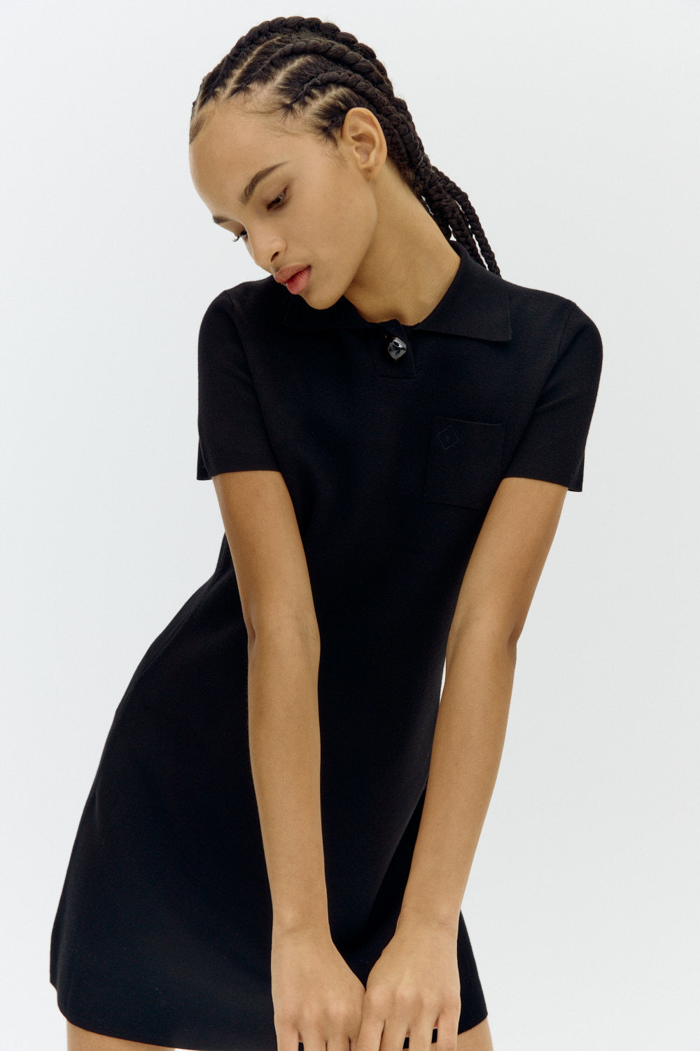Emily Black Knit Dress