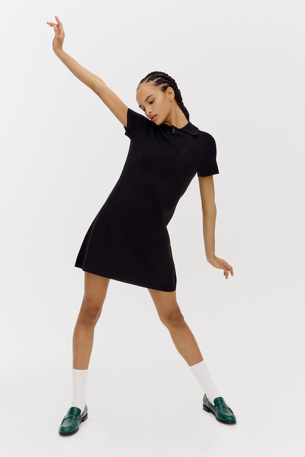 Emily Black Knit Dress