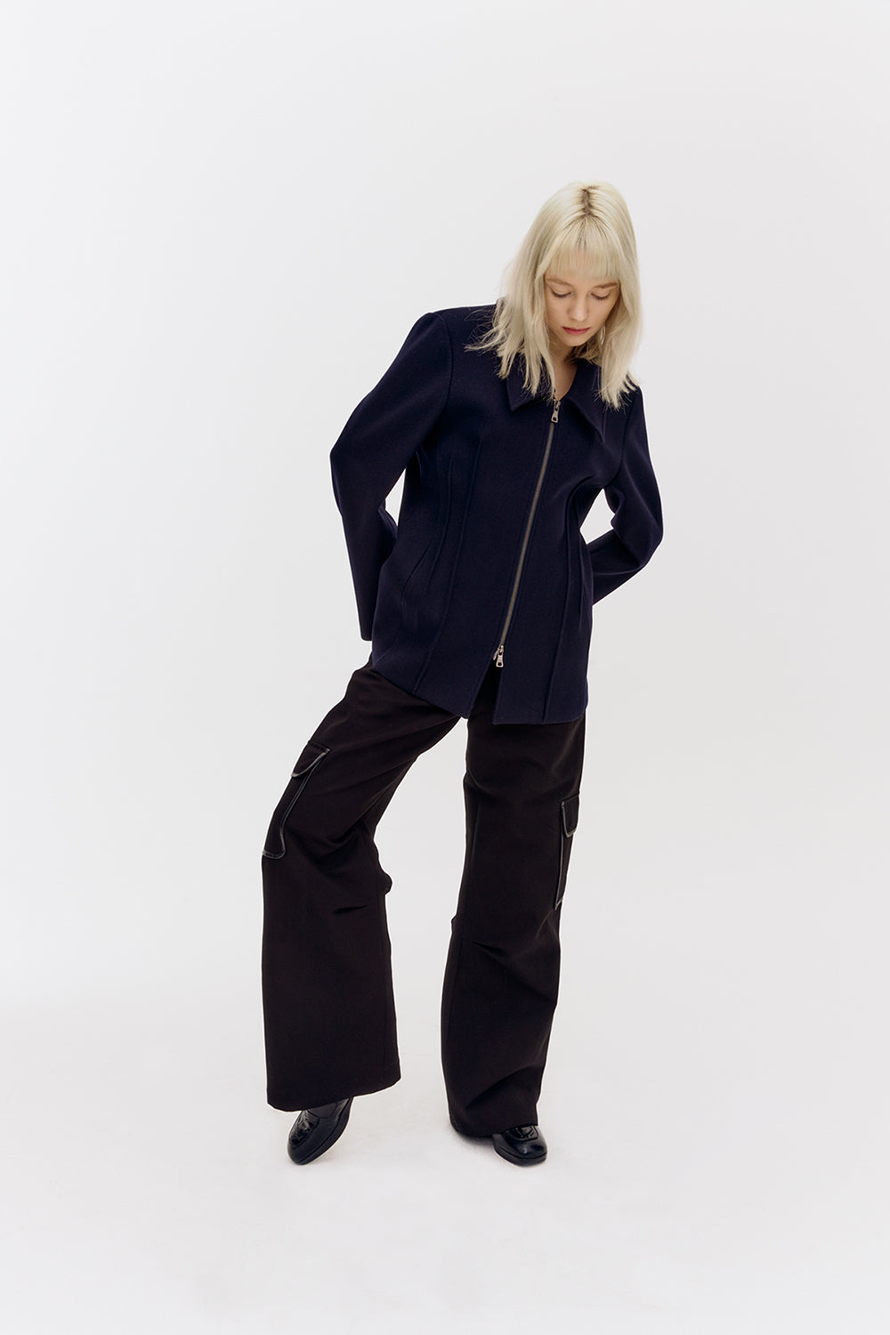 Garner Navy Wool Jacket