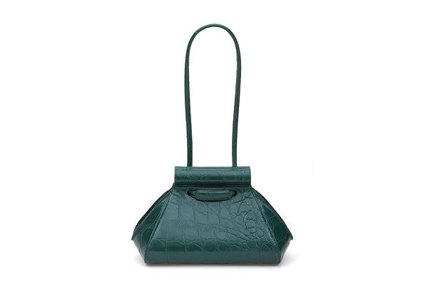 Any Ivy Croc-Embossed Leather Bag