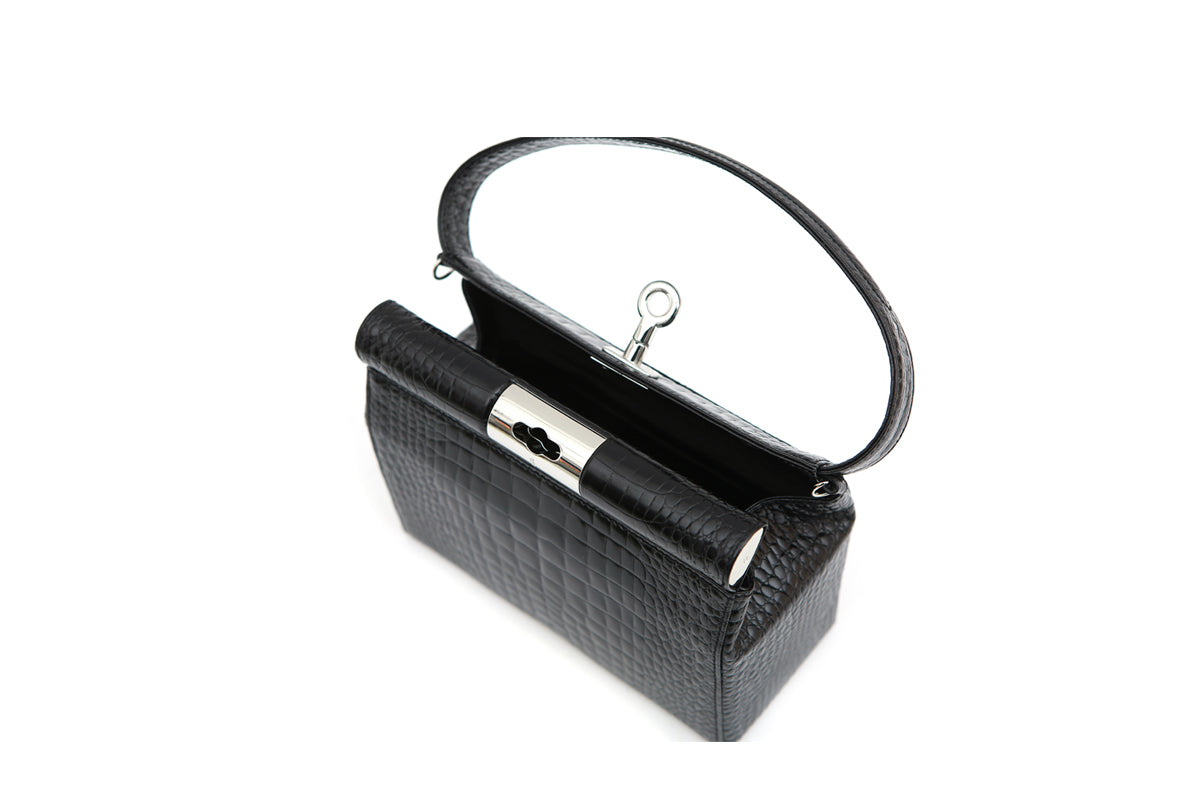 Milky Bag - New Black (Croc Embossed)